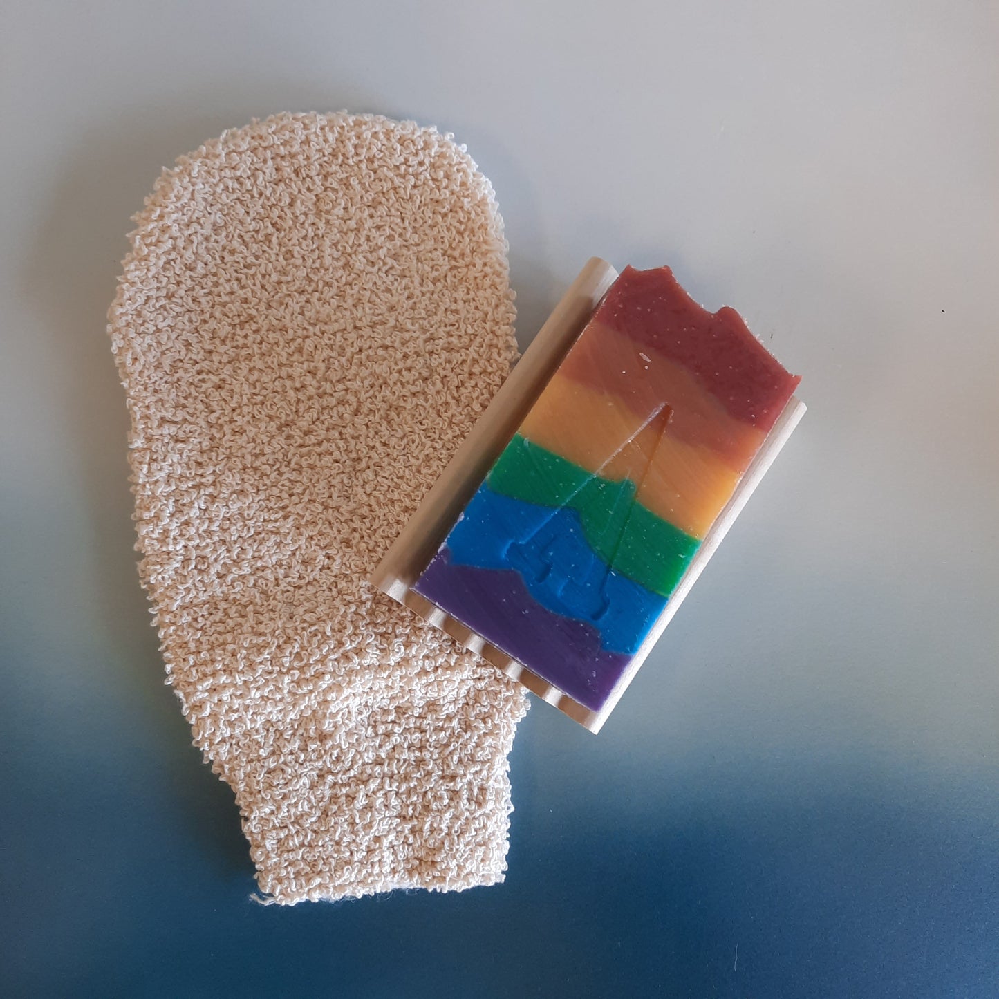 Pride 🏳🌈 Amber + Moss Bar Rainbow Soap: Vegan & Palm Free