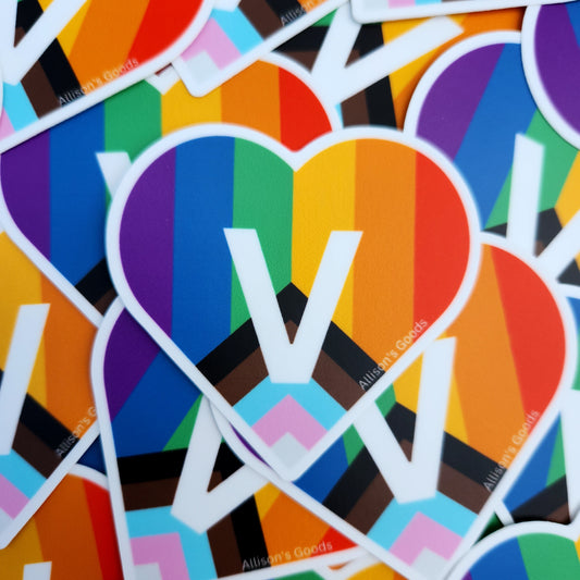 Vegan Pride Queer Logo Sticker