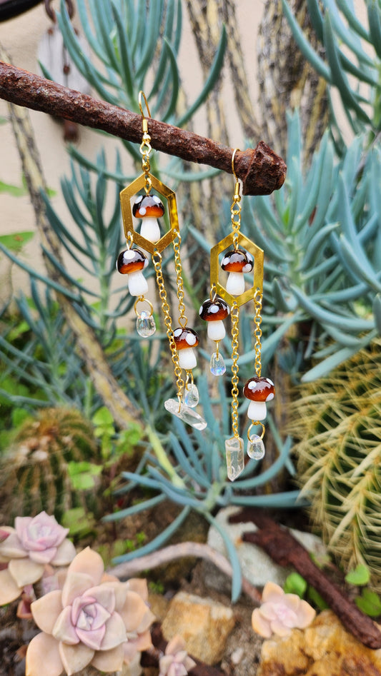 Mushroom Dangle Earrings