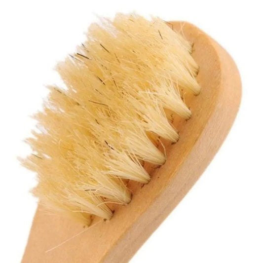Facial Wood Exfoliating Brush Skincare Tool Plastic Free