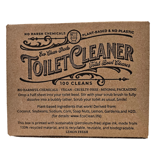 Toilet Bowl Cleaner Sheets Lemon Fresh by Eco Clean Sheets