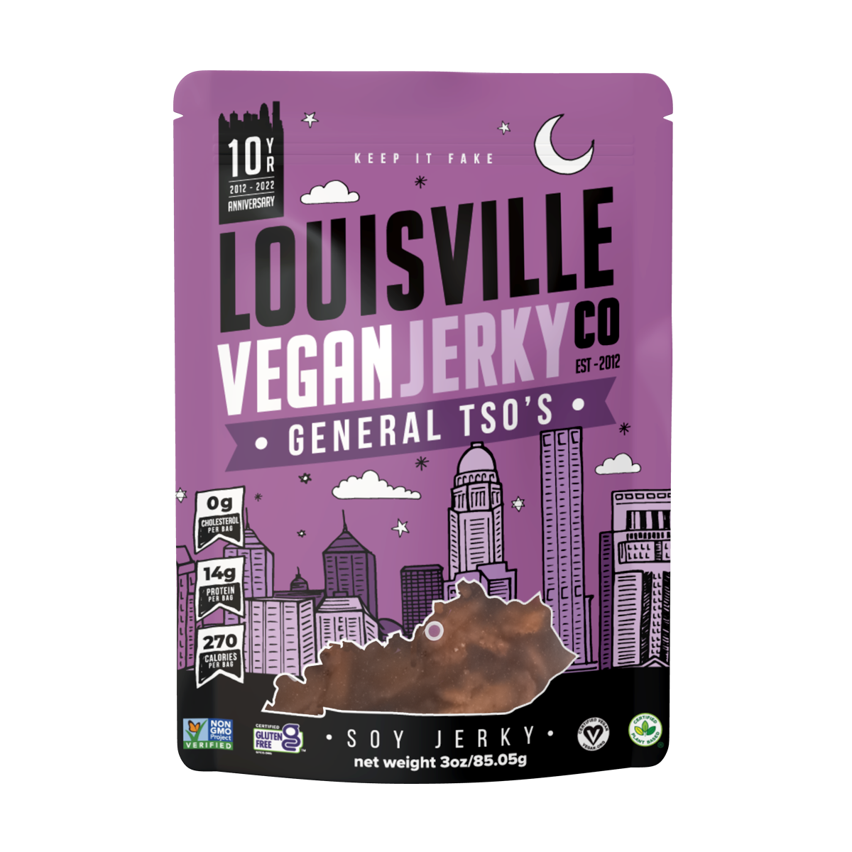 Louisville Plant Based Jerky - Vegan Gluten Free and Non GMO