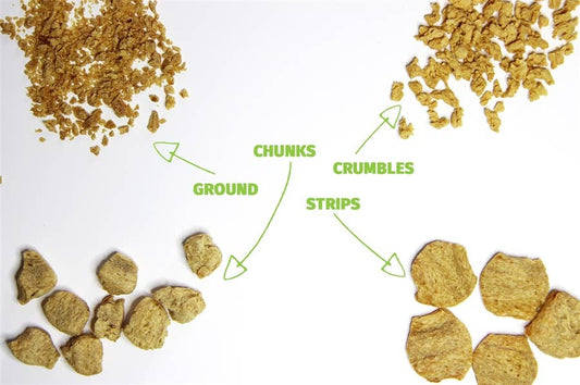 Plant Basics - Hearty Gluten Free Plant Protein - Unflavored Ground, Chunks, and Crumbles, Seasonings