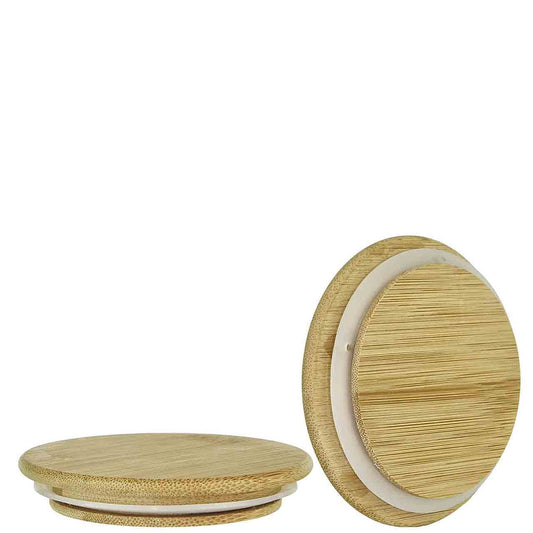 Bamboo Lid for Signature, Skull Candle, and Wide Mouth Mason Jars