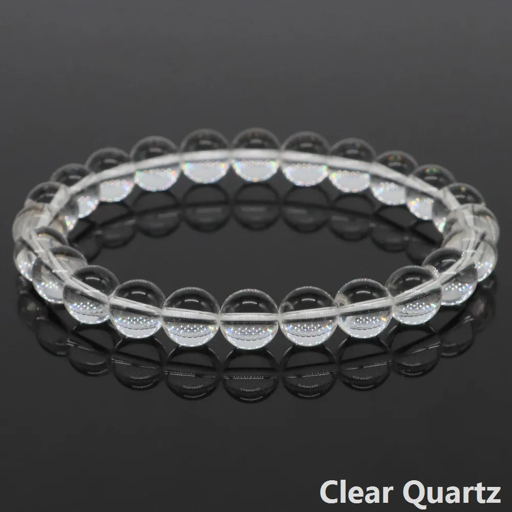 Crystal Gemstone Semi-precious Natural Elastic Bracelets