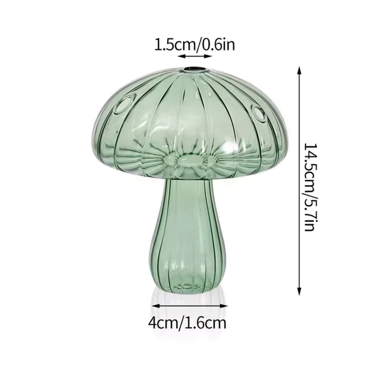 Mushroom Vase Blown Glass