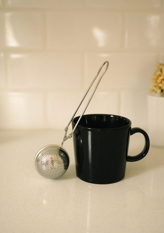 Stainless Steel Tea Strainer | Infuser and Tea Ball and Crystals