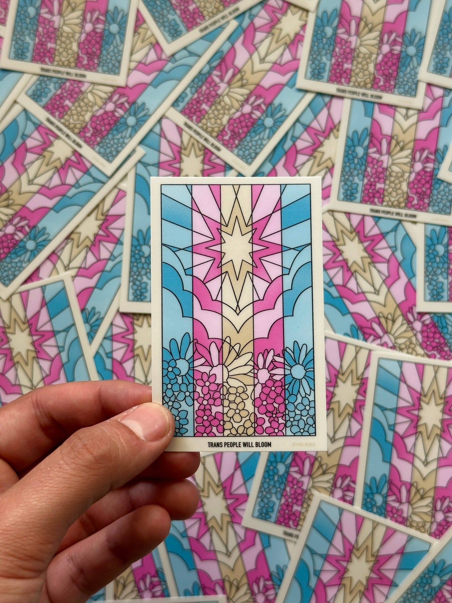 YAMZ: World of Color - Trans Flag Sticker