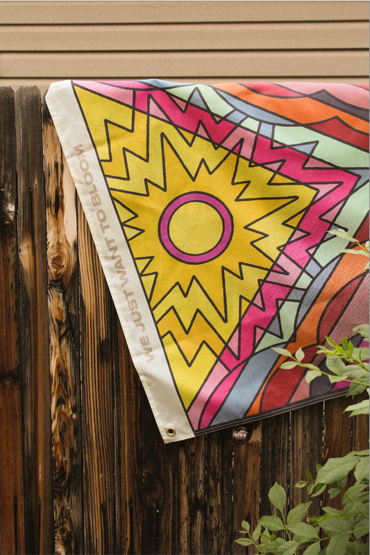 We Just Want to Bloom Pride Flag & Stickers by YAMZ World: Brayan Montes-Terrazas