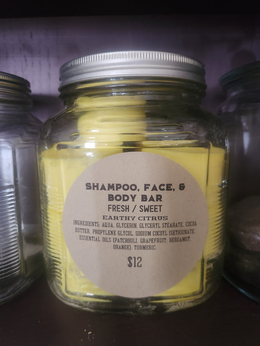 Shampoo Bar: Clean Slate, Unscented, and Patchouli Citrus