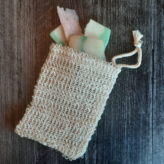 Natural Sisal Soap Saver Bag