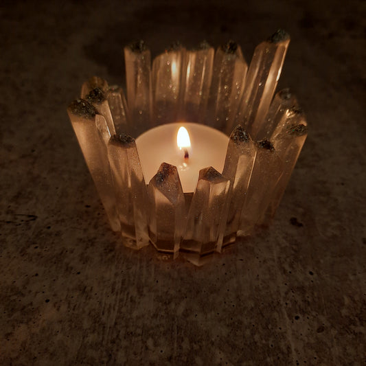 Crystal Tealight Holder EcoPoxy Resin