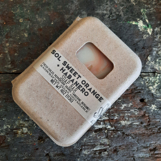 Sol ☀️ Sweet Orange + Habanero Organic Artisan Vegan Soap