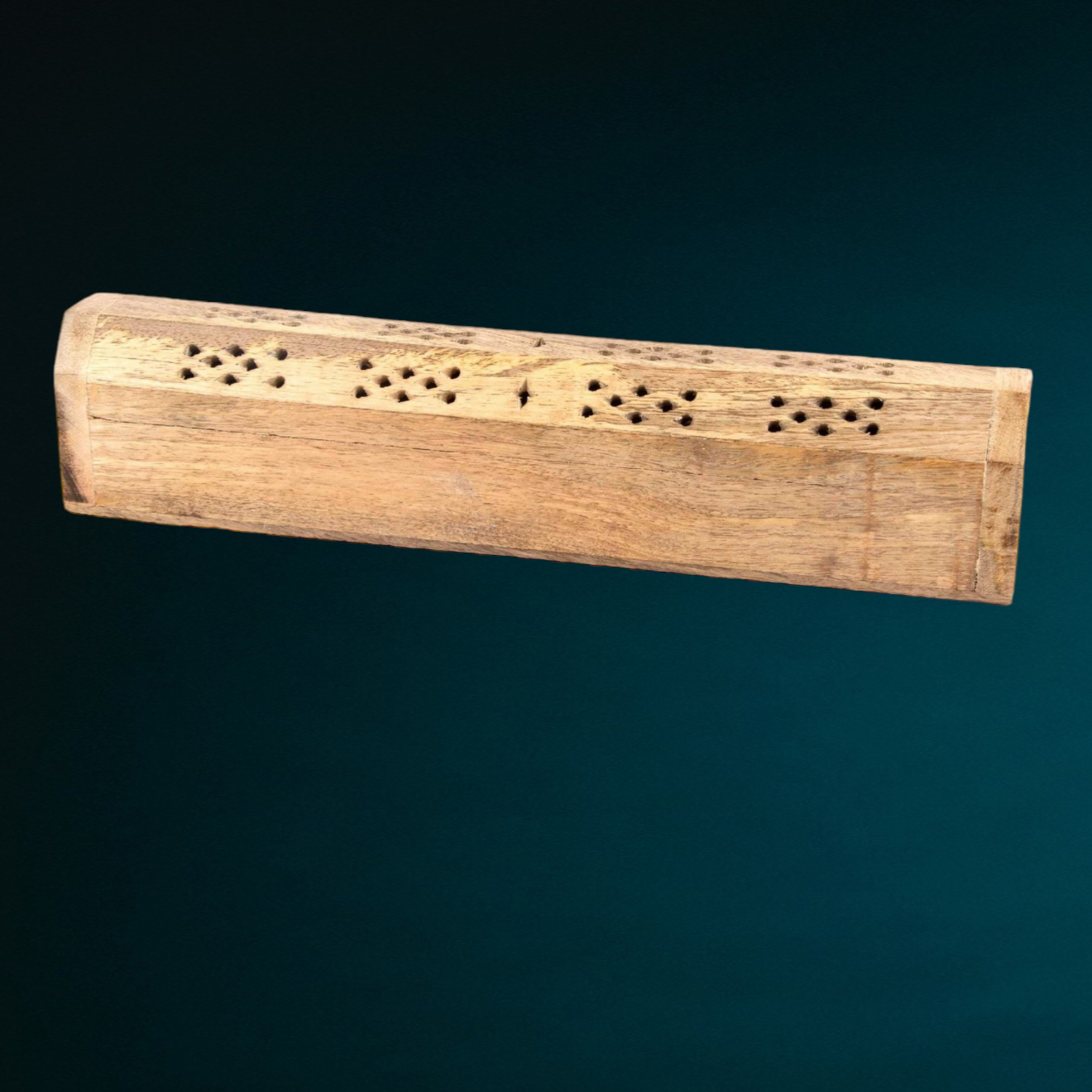 Mango Wood Carved Incense Burner and Storage Box