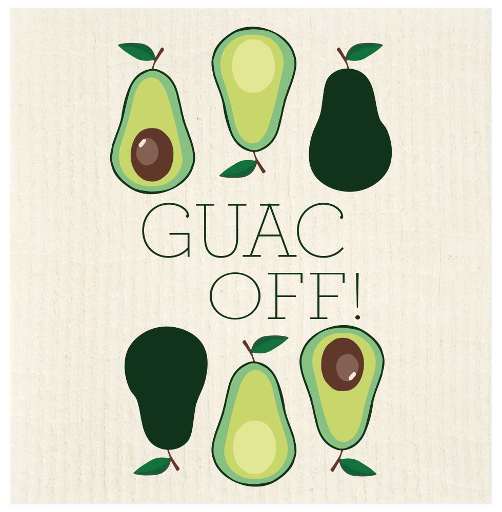 Guac Off Avocados Swedish Dishcloth