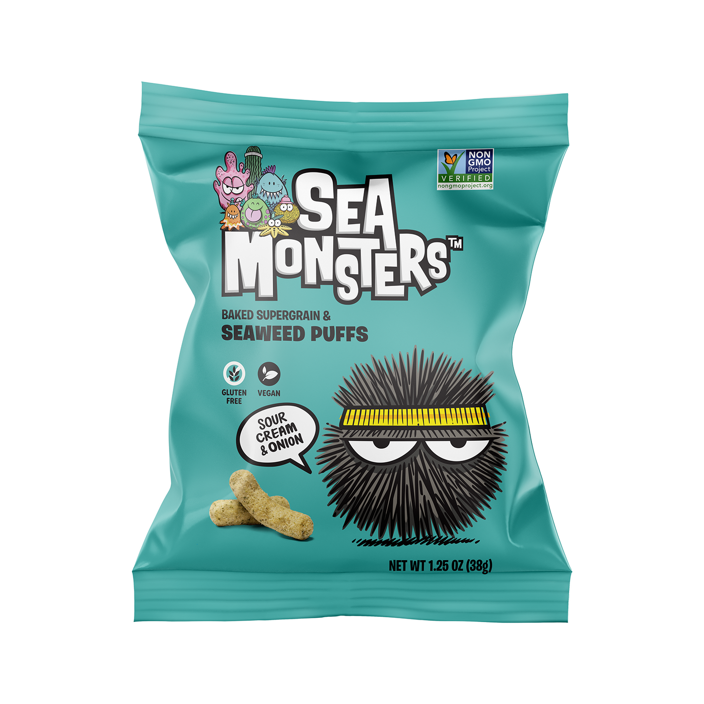 Baked Seaweed Puffs 1.25oz Sea Monsters