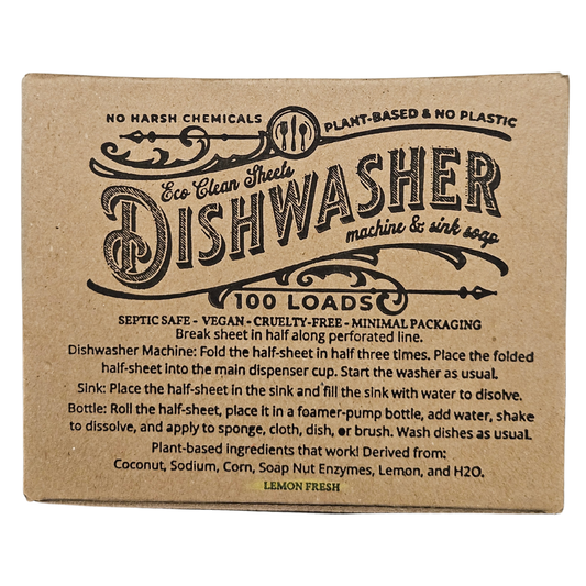 Dishwasher Detergent Sheets by Eco Clean Sheets