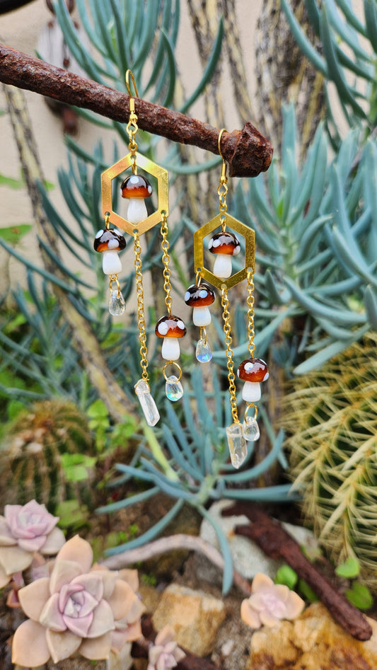 Mushroom Dangle Earrings