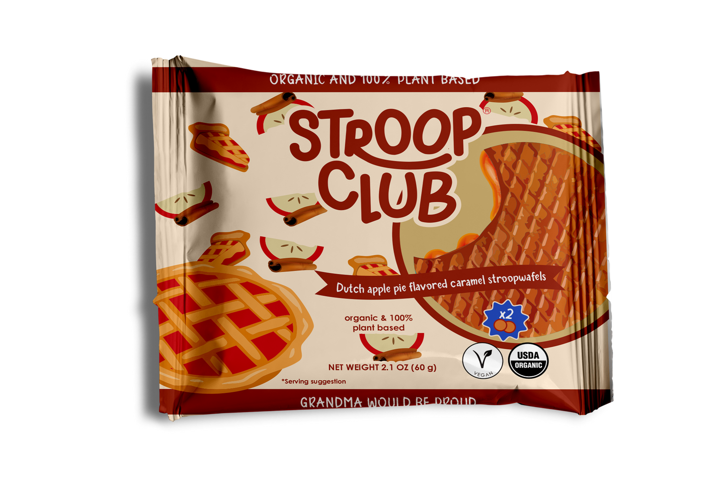 Stroopwaffle Organic 2-pack by Stroop Club Vegan