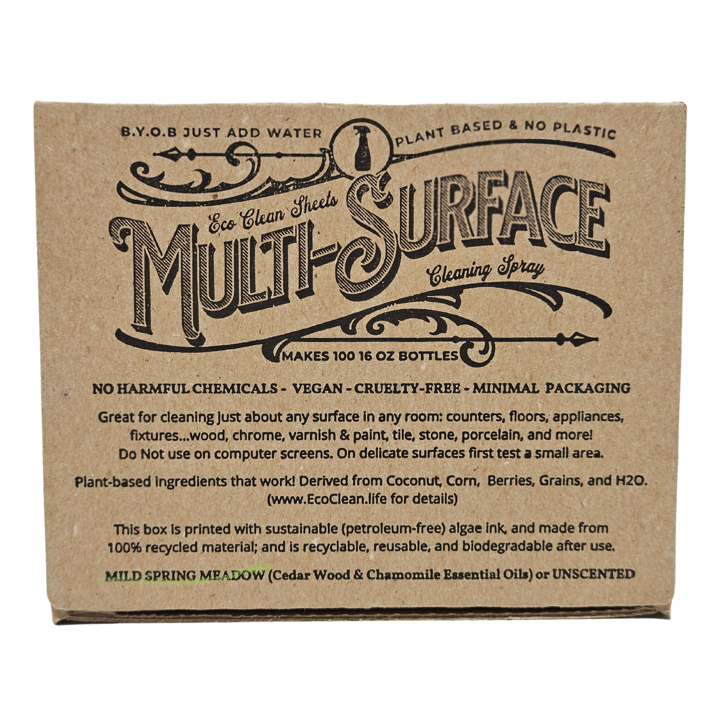 Multi Surface Cleaning Sheets. Cedar & Chamomile by Eco Clean Sheets