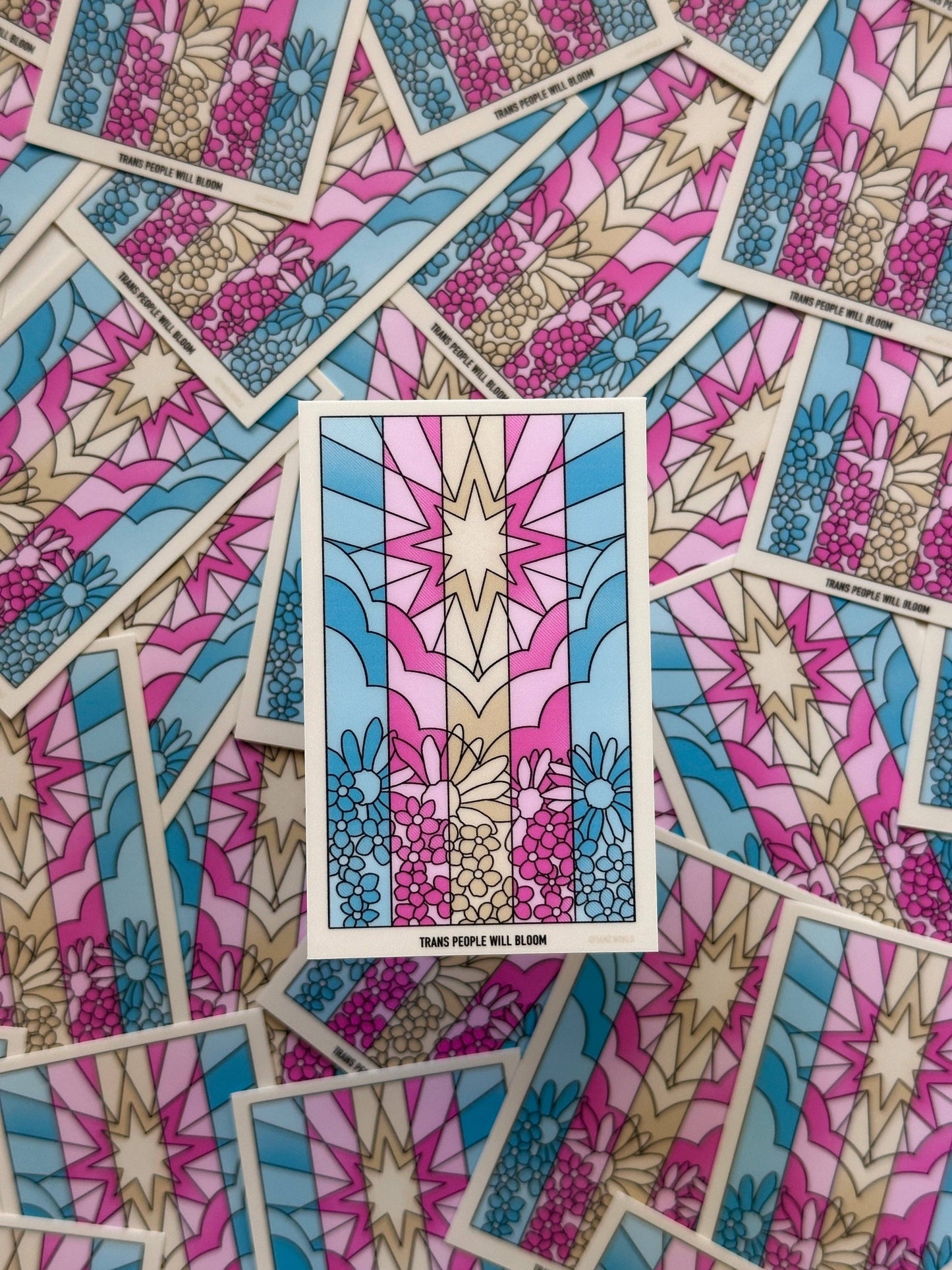 YAMZ: World of Color - Trans Flag Sticker