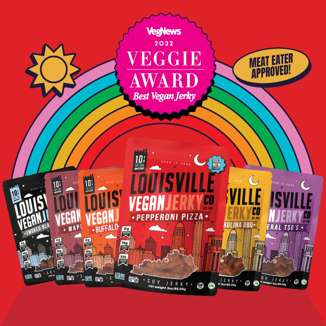 Louisville Plant Based Jerky - Vegan Gluten Free and Non GMO