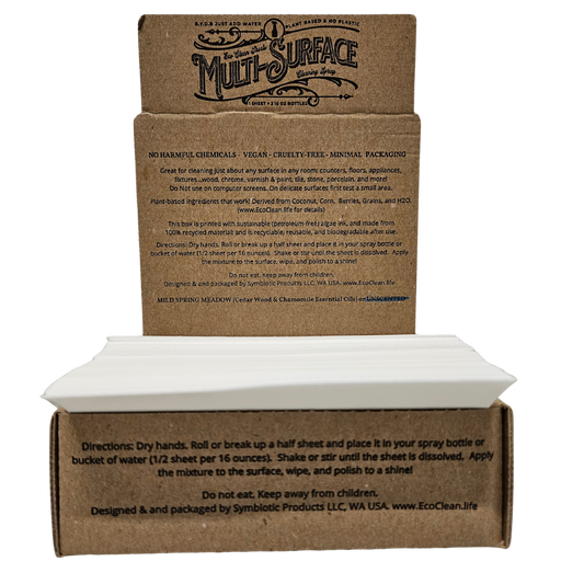 Multi Surface Cleaning Sheets. Cedar & Chamomile by Eco Clean Sheets