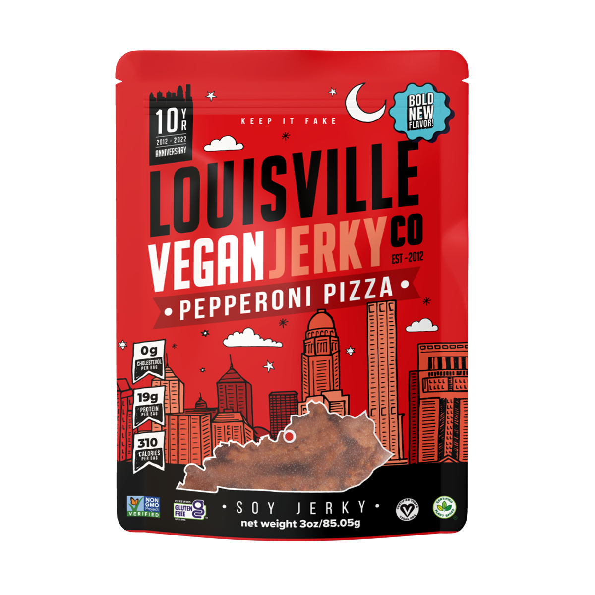 Louisville Plant Based Jerky - Vegan Gluten Free and Non GMO