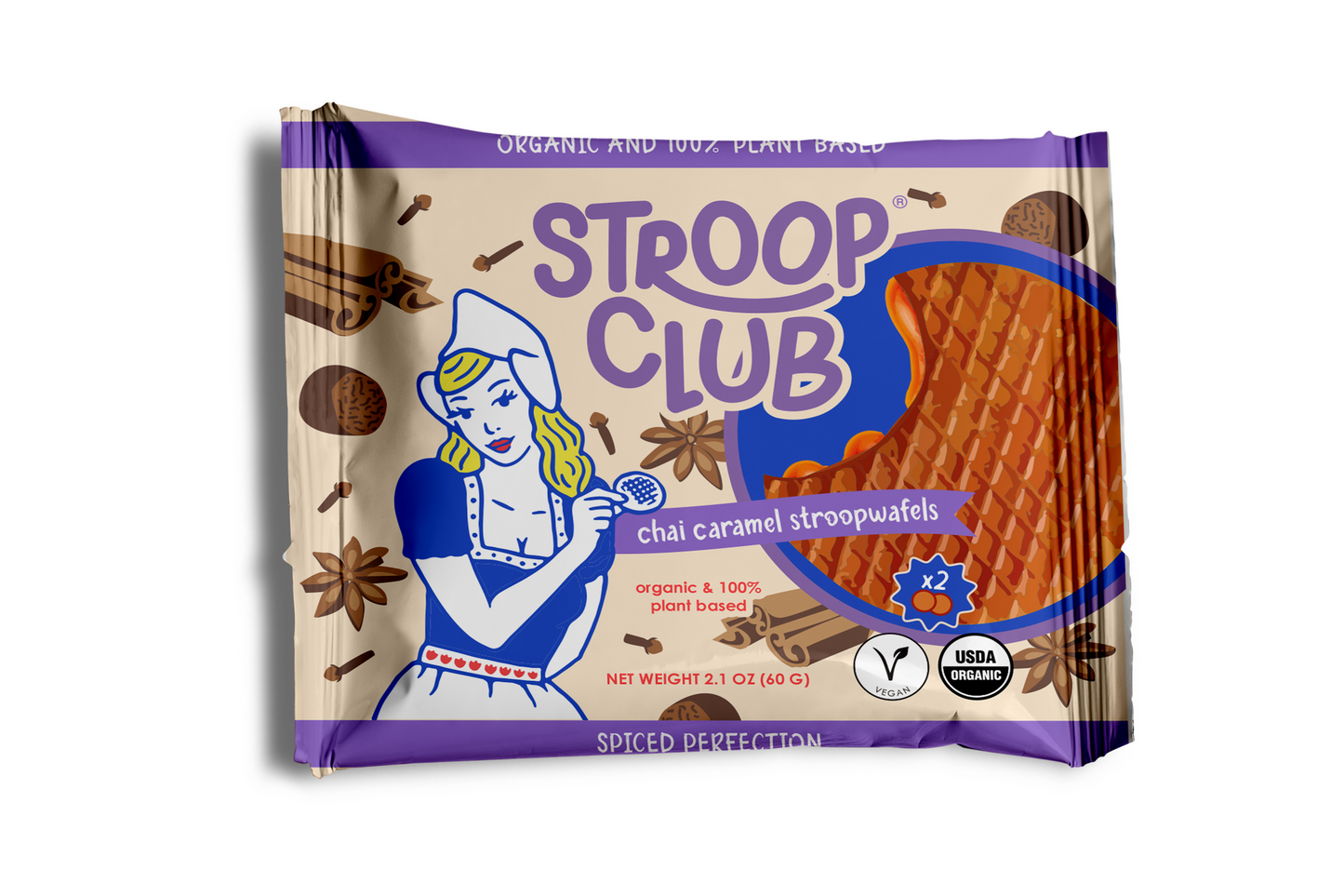 Stroopwaffle Organic 2-pack by Stroop Club Vegan