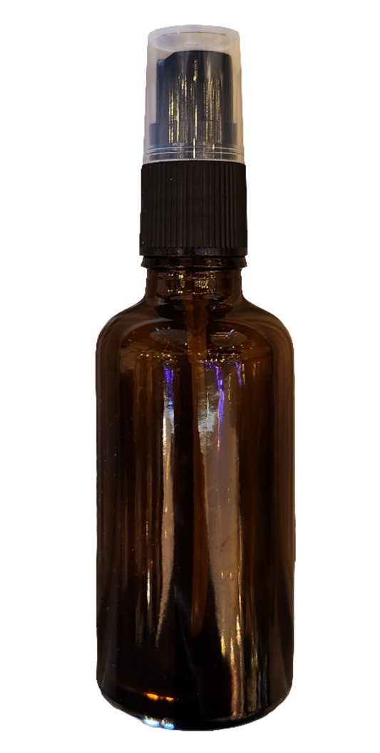 2 oz Amber Glass Bottle with Spray Top