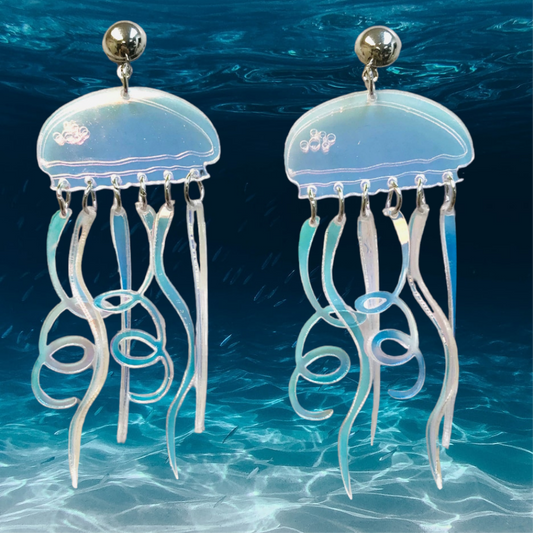 Acrylic Jellyfish Earrings