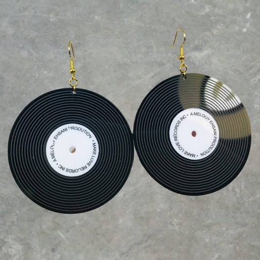 Record Earrings Vinyl