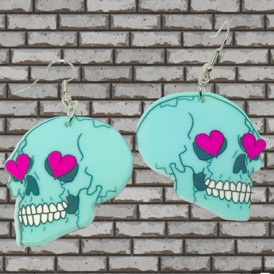 Sweetheart Skull Earrings