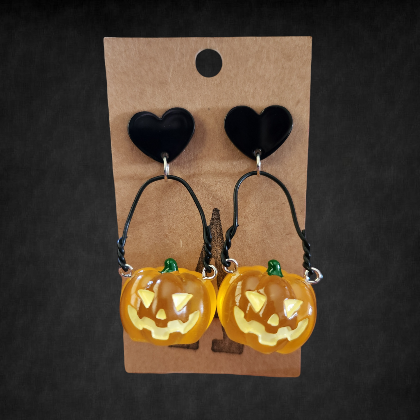 Pumpkin Candy Bucket, Cauldron, Jack-O-Lantern 3D Earrings