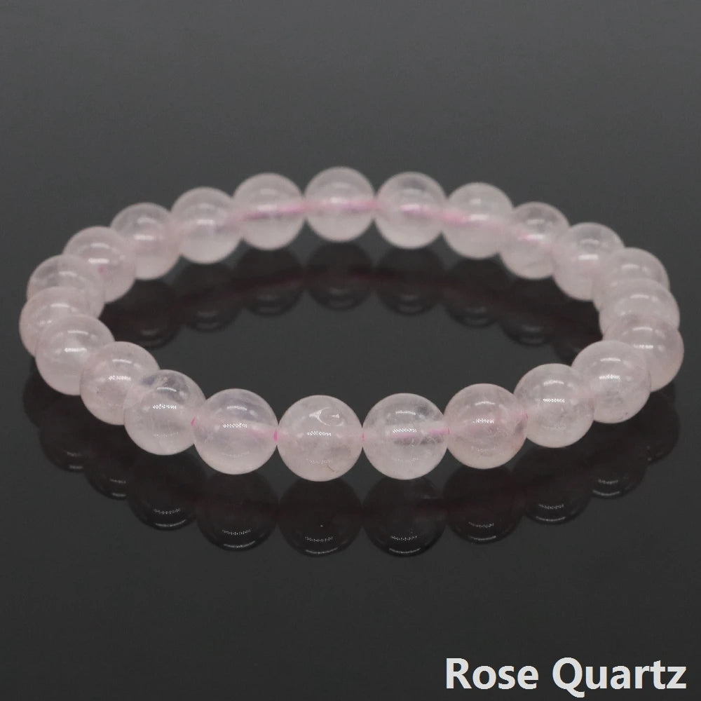Crystal Gemstone Semi-precious Natural Elastic Bracelets