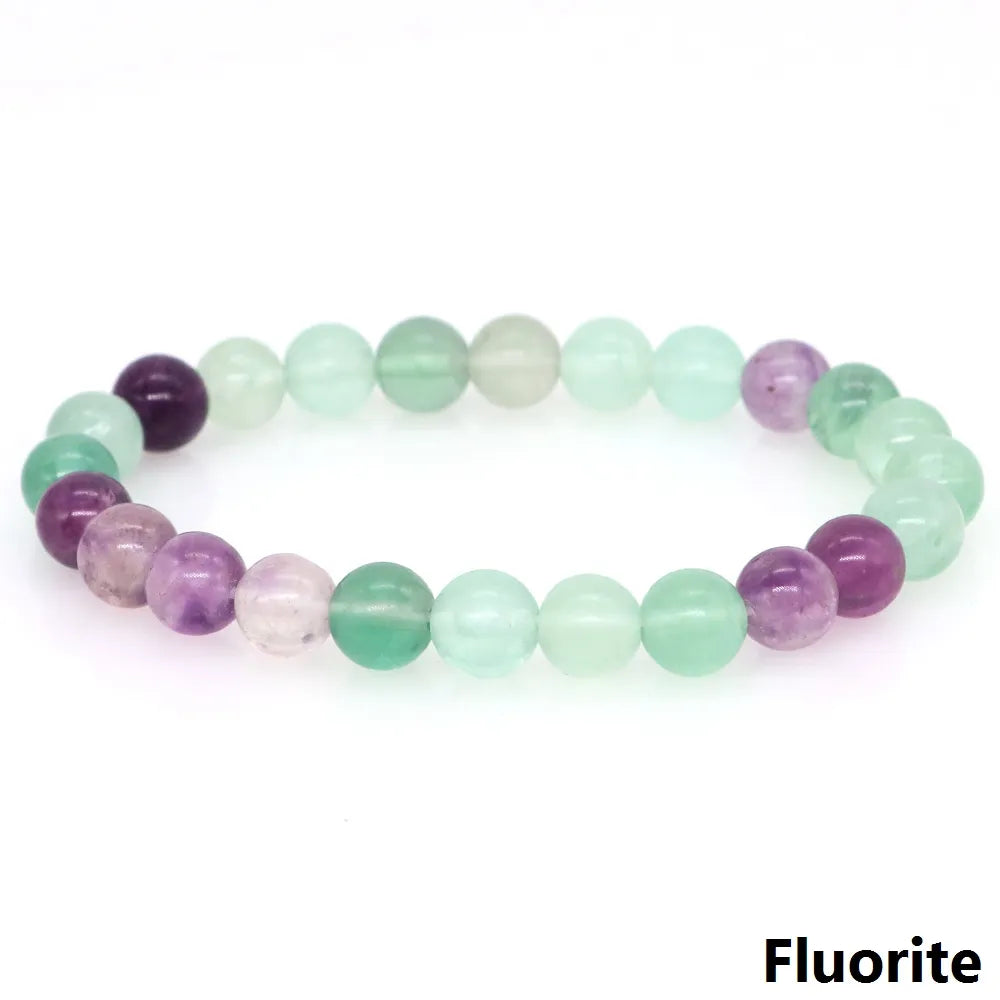 Crystal Gemstone Semi-precious Natural Elastic Bracelets