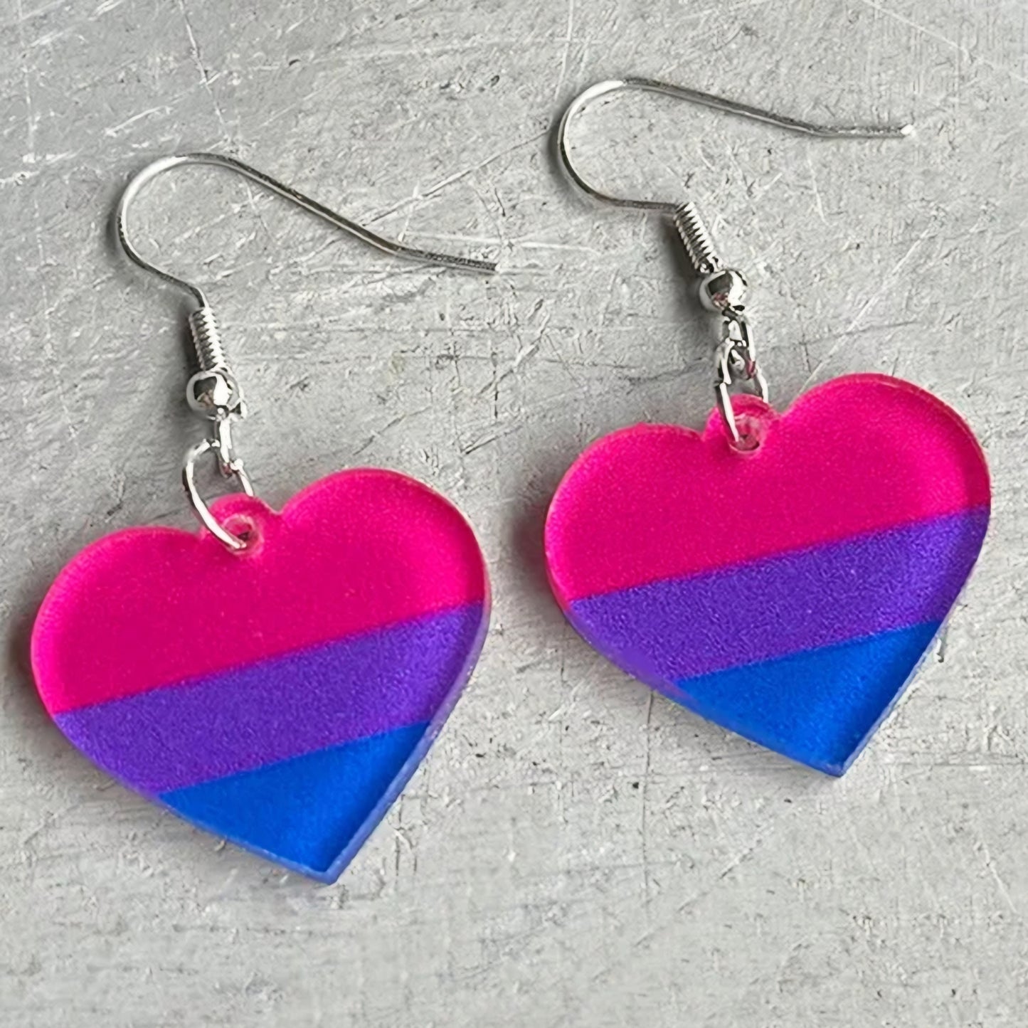 Pride Flag Heart Earrings