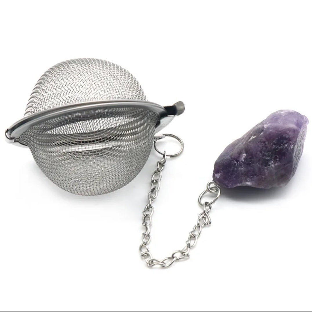 Tea Ball Strainer with Crystals