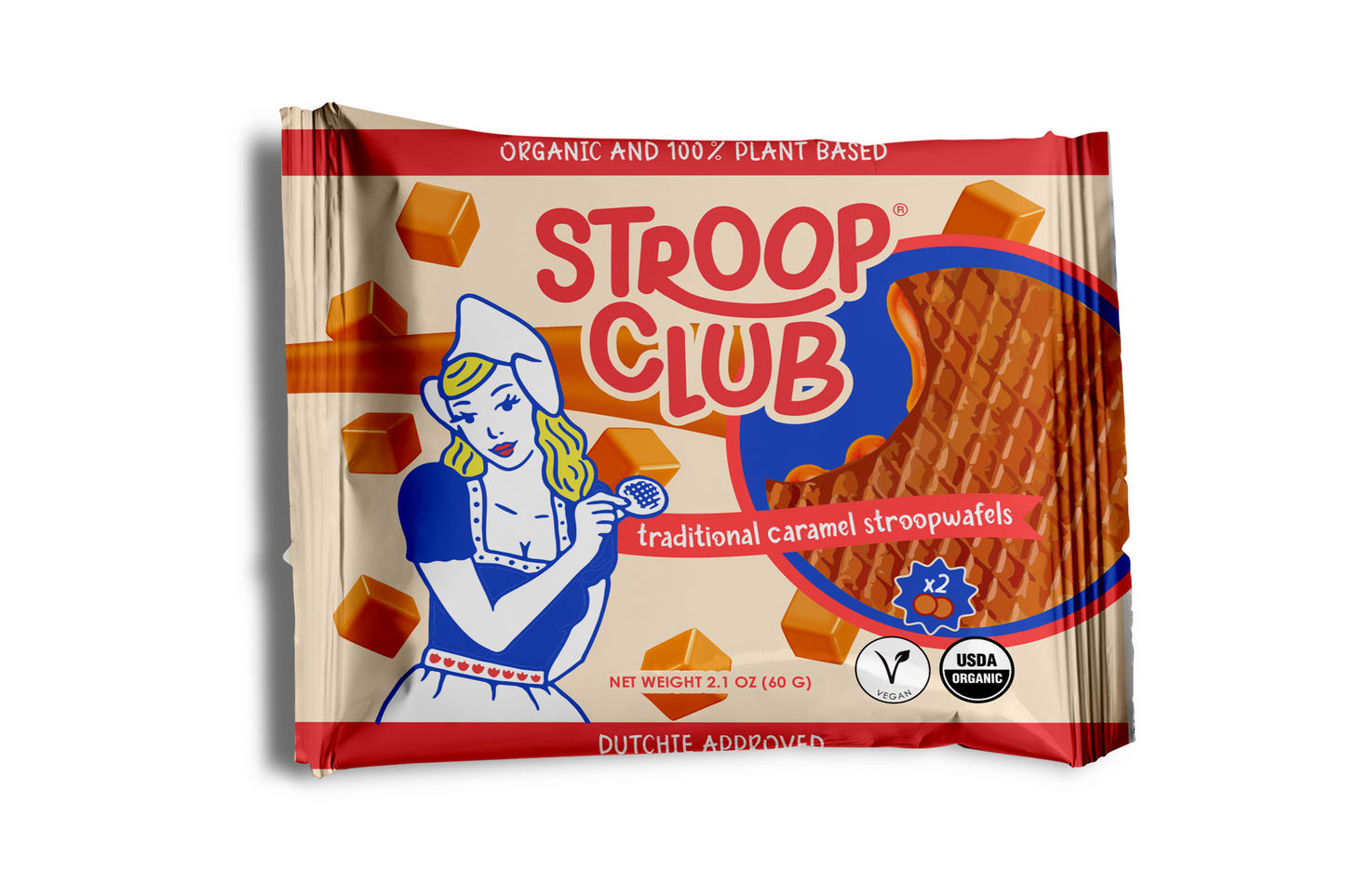 Stroopwaffle Organic 2-pack by Stroop Club Vegan