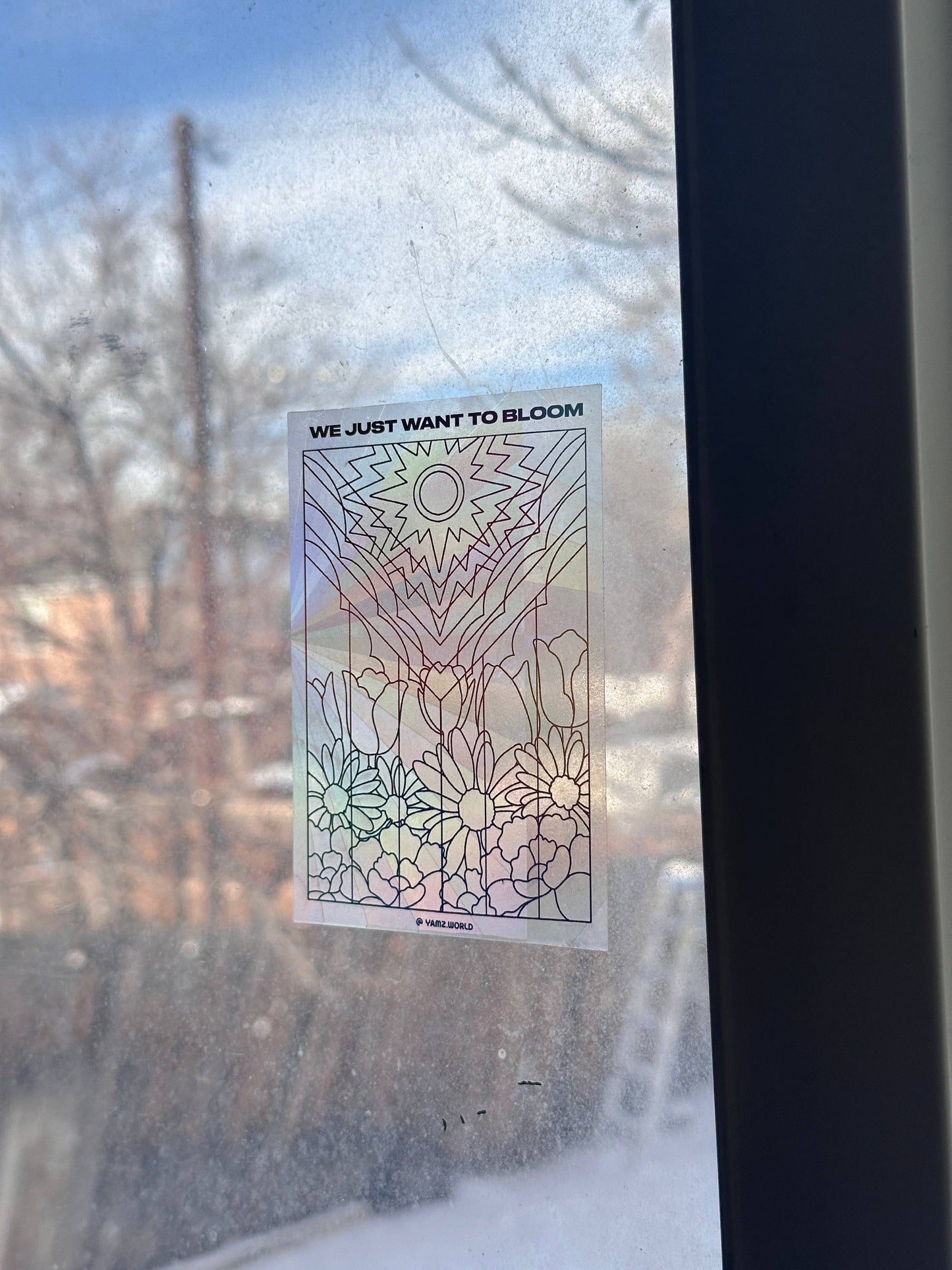 We Just Want to Bloom Pride Flag & Stickers by YAMZ World: Brayan Montes-Terrazas