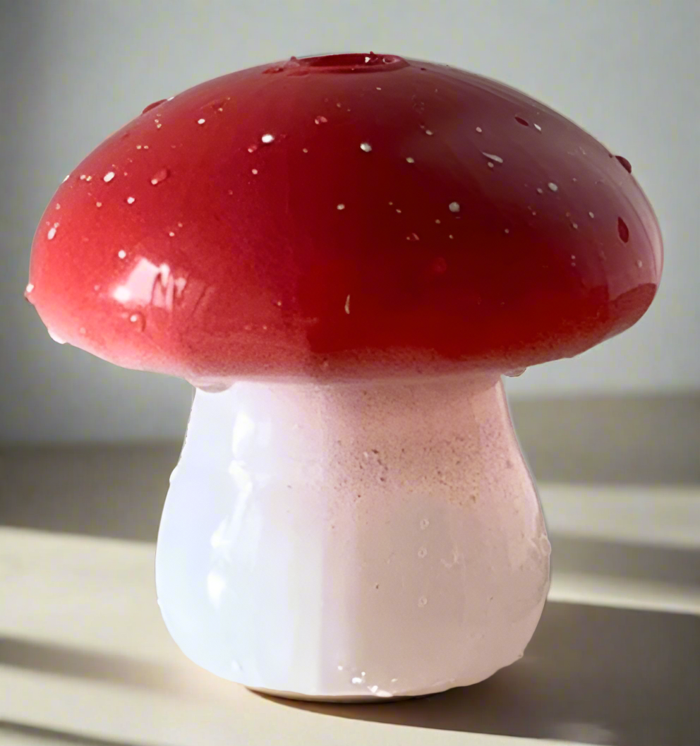 Mushroom Vase Blown Glass