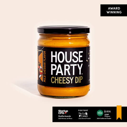 House Party Vegan Cheesy Dip! 🐮 Mild Cheddar or Jalapeño 🌶
