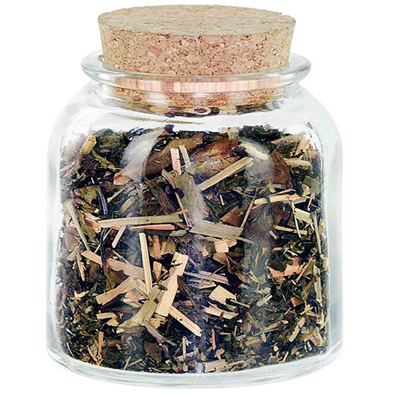 8oz Apothecary Jar Recycled Glass with Cork