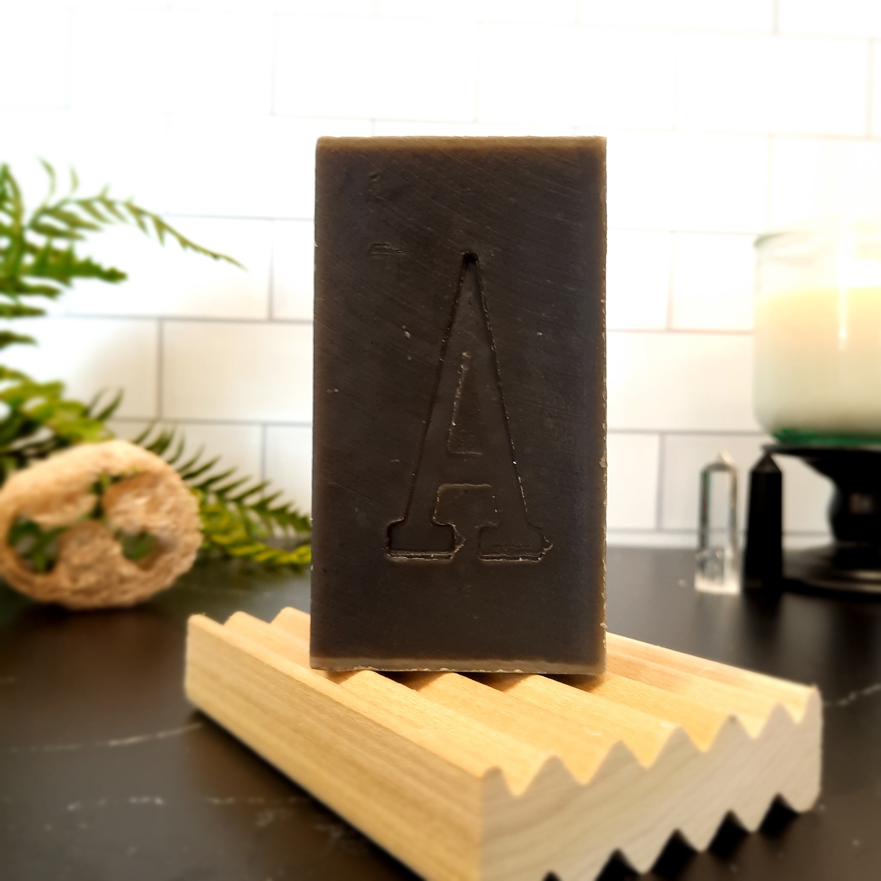 Aloe + Oat: Charcoal Unscented Organic Artisan Vegan Soap