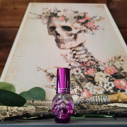 Skull Perfume Spray: Flower Crown 100% Natural Clean, Vegan, Rich Fragrance