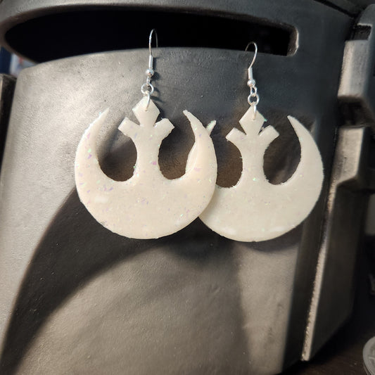 Rebel / Death Star Clay Earrings