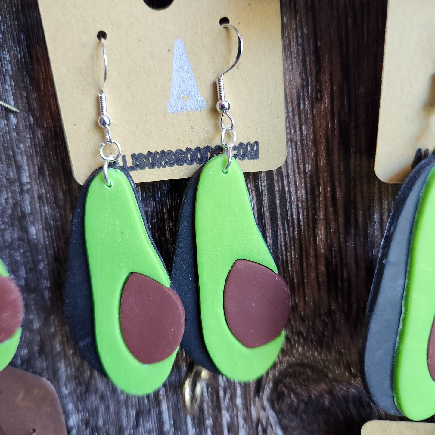 Avo-Clay-Do Earrings Polymer Clay Avocados