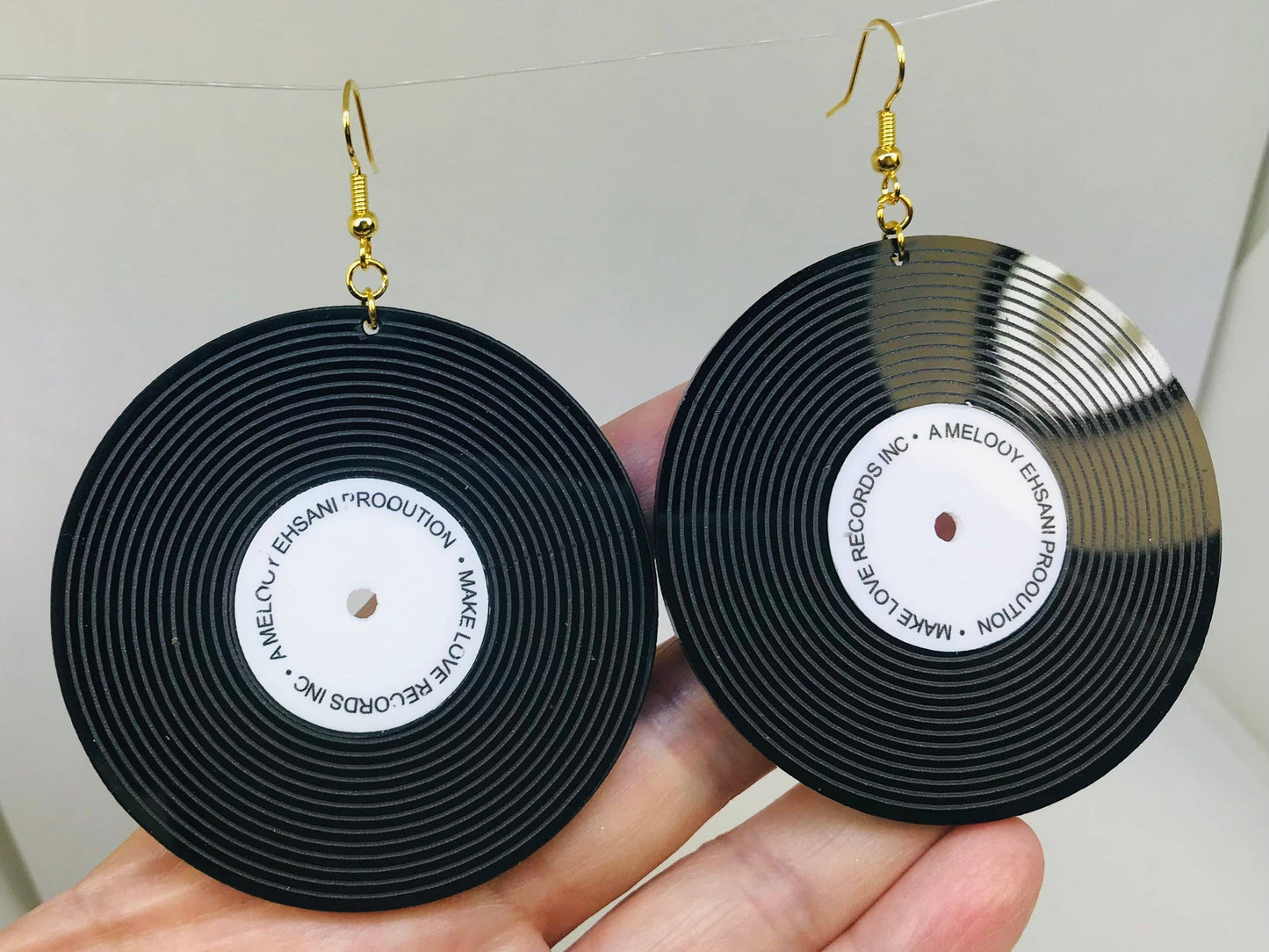 Record Earrings Vinyl