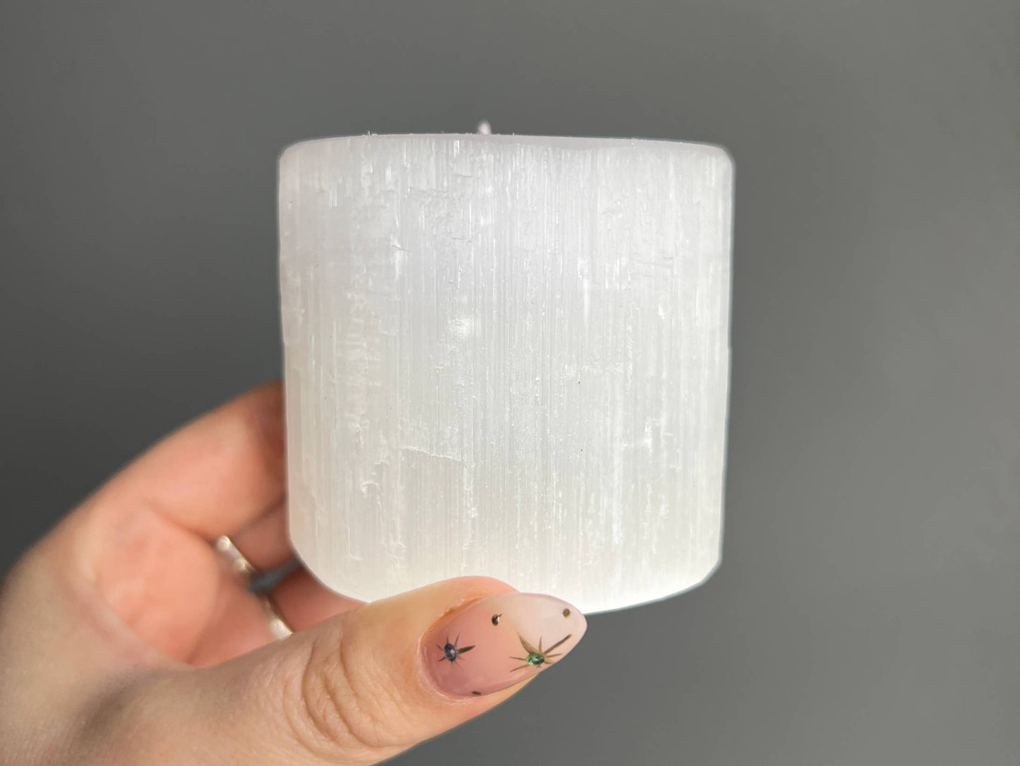 Selenite Crystal Candle Holders & Moon Bowls