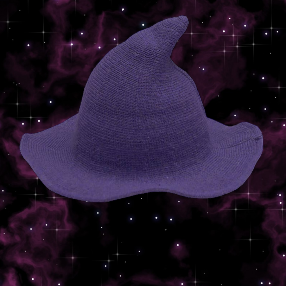 Witch or Wizard Hat: Knitted Wool-free Cap